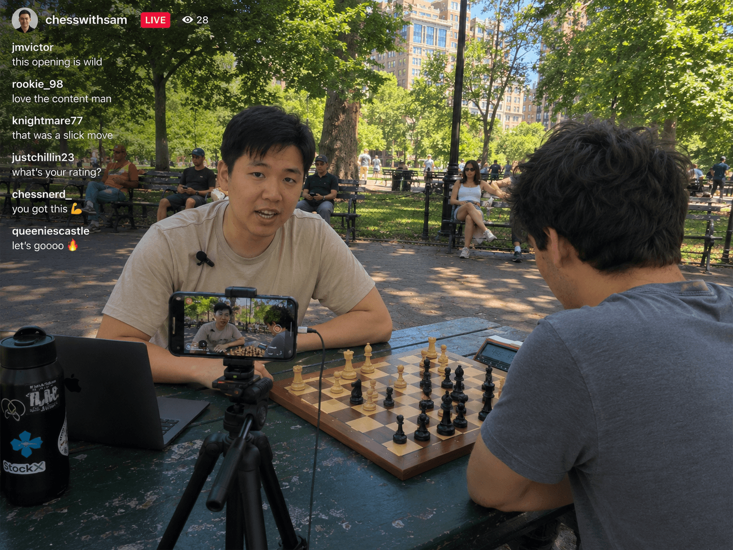 Streaming setup — multi-cam angle